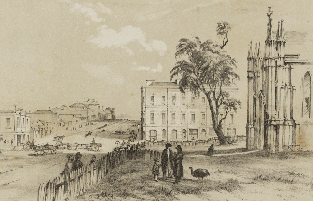 Hockin's Commercial Hotel, c1853; Edmund Thomas