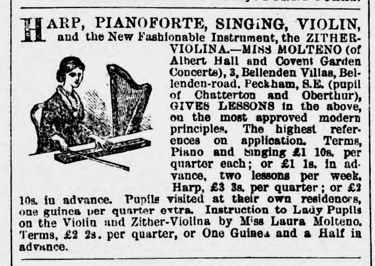 [Advertisement], South London Press</em> [England] (8 May 1880), 14