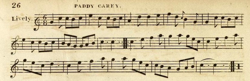 Paddy Carey, Edinburgh repository of music, 1