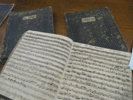 Andrew Seal, MS band partbooks, State Library of Queensland