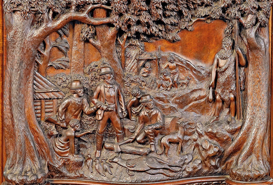 Panel, possibly carved by Felix Terlecki, c. 1866