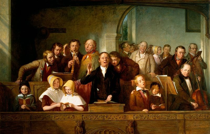 Thomas Webster, A village choir, 1847; Victoria and Albert Museum; Wikimedia commons